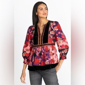 NWT Johnny was kimmy peasant top